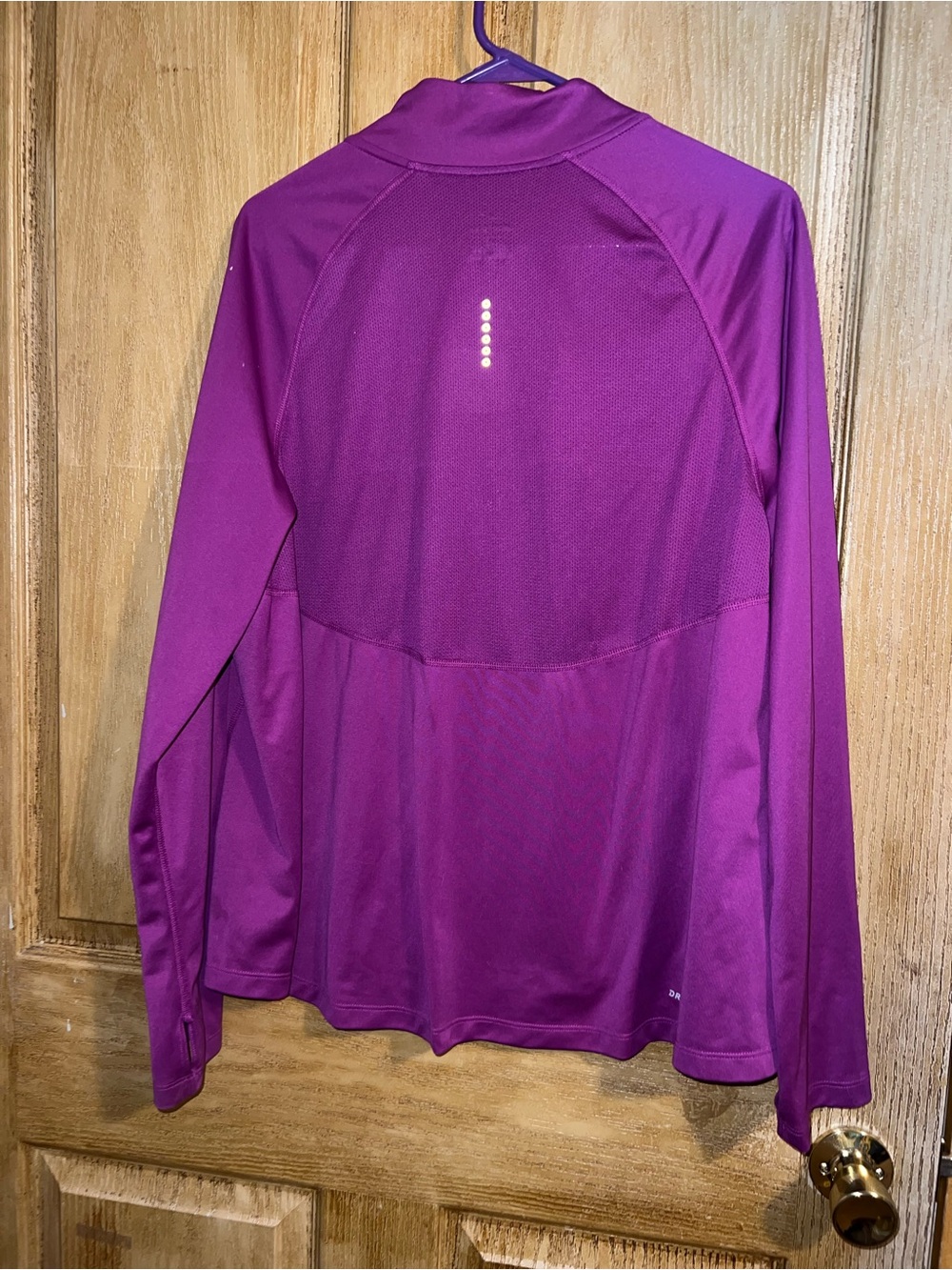 Nike Dri-FIT Purple 1/4 Zip Pullover. 1X - Picture 2 of 3